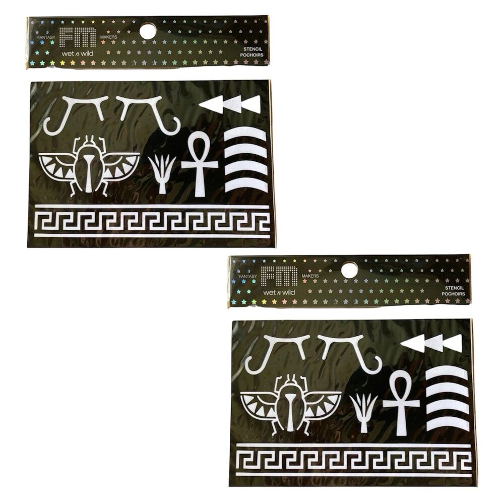 2x Wet N Wild Fantasy Makers Halloween Makeup Stencil Mummy Maven Egyptian